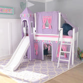 Maxtrix Low Loft w Front Slide (Ladder or Staircase) - fabric options - Kids Haven